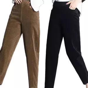 ONM 여자 기모 하이웨스트 바지 밴딩 슬랙스 겨울 팬츠