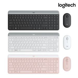 로지텍 코리아 정품 MK470 슬림 무선 콤보 저소음 키보드 마우스 세트 한글 자판