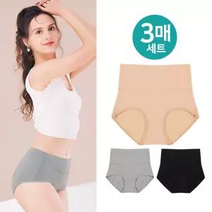 (30%즉시할인) 순면 하이 세트 1702 (3매세트) 여성팬티 면팬티