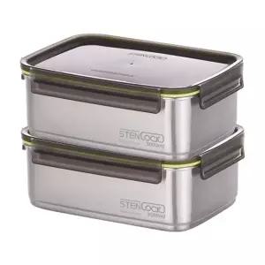 [스텐락]1+1 스텐락 국산 스텐밀폐용기 슈어 직사각 10호