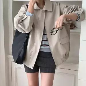 [코코블랑] 호크 박시 레더 자켓