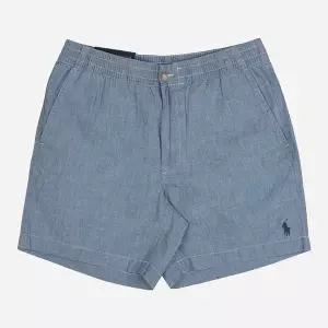 [폴로 랄프 로렌][폴로랄프로렌]5S 710862776 001 샴브레이 프렙스터 남성 쇼츠 블루