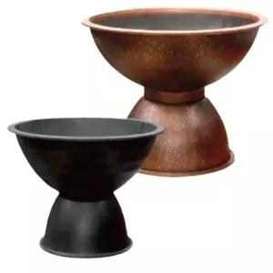 도로용 절구형 대형 화분 700파이x500mm 1P(흑색/동색) 공원조경 빅사이즈 받침분