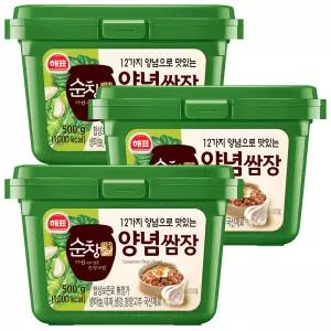 사조 해표 순창궁 12가지 양념쌈장 500g x 3개 / 장류