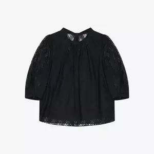 [SI](마산점)넥 스카프 체크 블라우스 (SSKBBAD24430)(SSKBB24430)