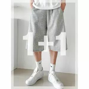 [하프클럽/코디제이]M사이드 스냅 버뮤다 반바지 트레이닝 비조 스웨트팬츠 편한 여름 하프 6부 남녀공용