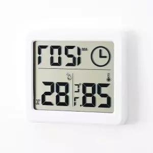 화이트 온습도계 실내온도계 디지털시계