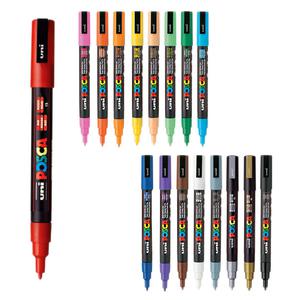 유니 POSCA 포스카 PC-3M 소형 얇은 굵기 수성 낱개