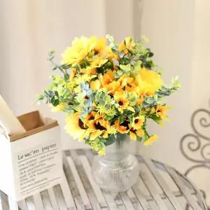 성묘 조화 산소꽃 부케 꽃다발 해바라기유카리 조화세트