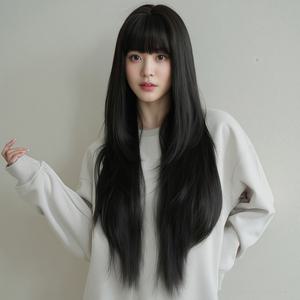 키라비 가발 여성 통가발 스트레이트 긴머리 85cm KPE0461