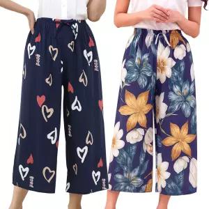 꽃바지 플라워팬츠 통바지 데일리룩 바캉스 휴가 시원한 홈웨어