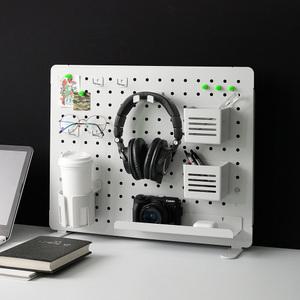 가제트 책상 타공판 페그보드 스탠드형 데스크 패그보드 철제 자석 보드 악세사리 스텐 알루미늄