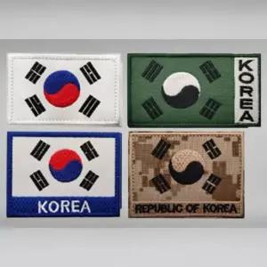 DIY 태극기 와펜 태극마크 패치 기념일 행사용 국경일 삼일절 현충일 광복절 한글날