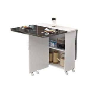 이동식 접이식테이블 확장형 고재 식탁 1400 공간활용 1M 직사각형