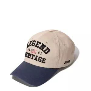 [지프]JQ4GCU167 베이지 레전드 헤리티지 성조기 자수 볼캡 야구모자