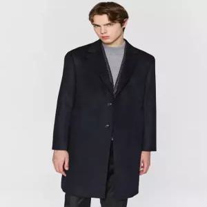 닥스 남성 25FW [COLOMBO] 네이비 캐시미어 100% 체스터 코트 DMCO5D001N2