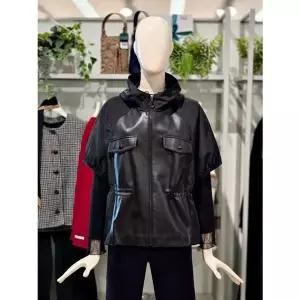 [NS홈쇼핑]크로커다일레이디 양가죽 반소매 후드 점퍼 CLESLF602[35523649]