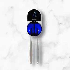 원프라임 2인용 칫솔살균기 OP-703 비틀 빅팬 건조 드라이 UV-C살균 무선 벽걸이