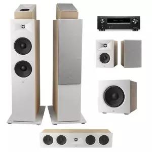 [데논] AVR-X1800H + JBL 280F 5.1.2채널(240B,200P) 애트모스 홈시어터