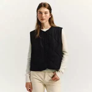 [백화점출고] 마리끌레르 여성 경량 퀼팅 패딩조끼 베스트 물결