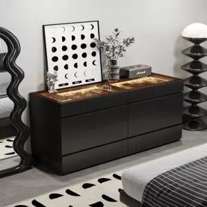 블랙 원목 8단 모던 수납장 심플 옆 침대 침실 캐비닛 선반 앤틱 서랍장 복도블랙 보관함