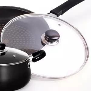 프라이팬 유리 뚜껑 26cm/냄비/덮개/후라이/프라이/펜/팬/강화/전골/냅비/강화/김빠짐/호환/SOAQL/ENRJD