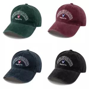 Beyond us 스톤 워시드 볼캡 