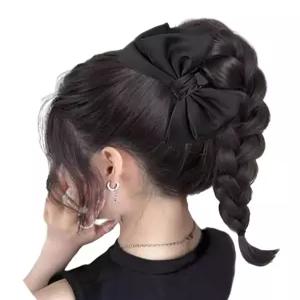리본 땋은머리 가발 붙임머리 묶음머리 집게핀 헤어피스