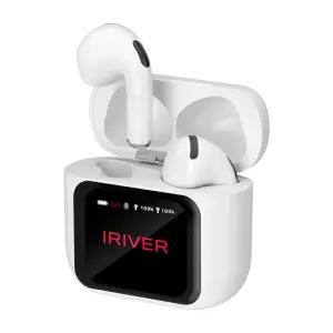 아이리버 LCD 스크린 오픈형 무선 블루투스 이어폰 IB-ZX1 화이트