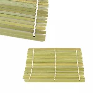 대나무 직사각 모밀발 18.5 ( 면기받침 튀김받침 메밀소바 모밀판 김밥 김발 일식요리 장식소품 )