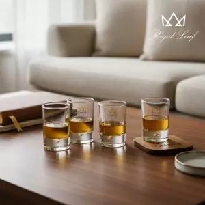 로얄리프 발렌타인 소주위스키 술잔 4P 세트 (양주잔위스키잔술컵선물세트)