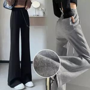 힙제이 건강한 기모 부츠컷 겨울팬츠 여성 트레이닝 와이드핏 나팔바지 854433