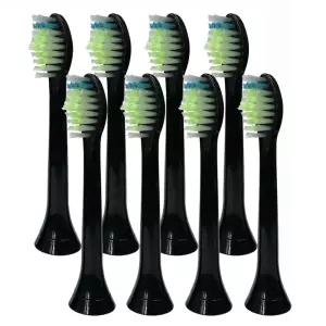 토비메모리 호환 필립스 전용 전동칫솔 리필모 HX6250 HX6263 HX6275 호환 칫솔모 (블랙) 8개입