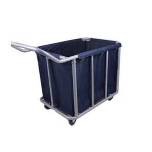 린넨 카트 빨래방 블루 세탁물 이동 X형린넨카트 운반 10관 시트 바구니 용이동식