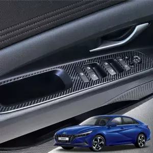 아반떼CN7 카본필름 스크래치방지 윈도우스위치 보호 랩핑 기어패널 C필러 B필러 글러브박스 센터페시아 내