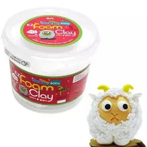 어린이 폼클레이 촉감놀이 오돌토돌 만들기 아동 폼클레이 점토 실내 흰색 아이클레이 대용량