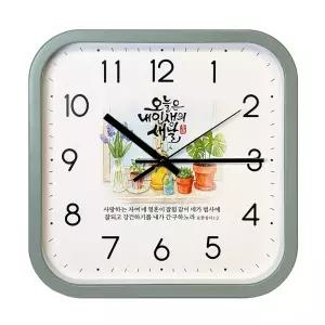 프리스카이 JNC 위드말씀 무소음 사각 벽시계 3종