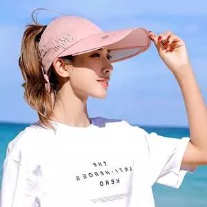 날개 썬캡 여성 햇빛가리개 등산모자 스포츠 바이저 골프 여자 밭일 그늘막 와이드 창큰 텃밭 운동 가림 슬