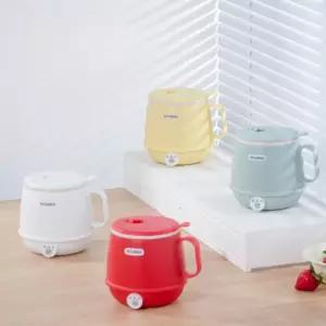 SOUNSO 미니 전기 포트 600ml 라면 끓이기 우유 데우기 3단계 온도 조절