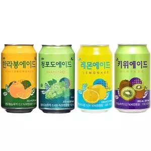 일화 에이드 청포도6개+한라봉6개+레몬6개+키위6개 350ml 24개