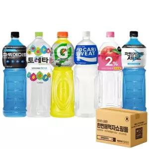 1.5L 이온음료 6종 혼합 각 1개씩 / 파워에이드+토레타+게토레이+포카리+이프로+파워