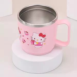 헬로키티 식기세척기용 스텐컵 유아 어린이 아동 어린이집 유치원 물컵 양치컵 어린이컵 유아컵