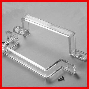 2PC 아크릴 손잡이, 유기 유리 투명 보관 캐비닛 서랍, 크리스탈 가구 및