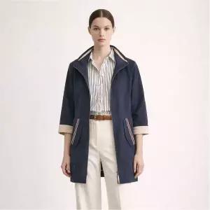 [막스카라]하프슬리브 이중 밴드넥 바바리 _P418357303