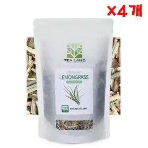 오가닉 레몬그라스 70g X 4개 허브잎차 유기농 리필팩 레몬글라스
