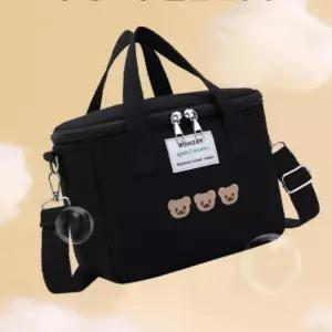 곰돌이 런치백 피크닉 도시락 보온 보냉백 가방