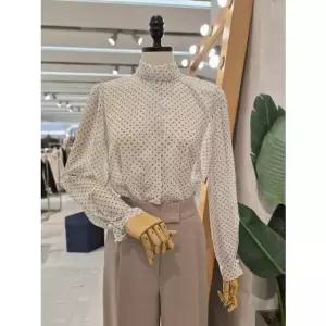 [갤러리아] S/S 백리본하이넥도트블라우스 RUCWBLGA040