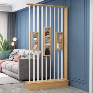 나무 간살 파티션 우드파티션 L나무 간살가벽 입구 받침대 4엽 디자인 없음 한옥