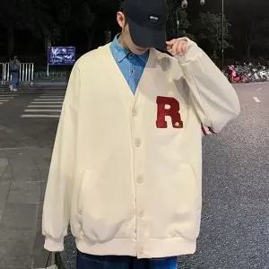 패치 남자 가디건 오버핏 니트가디건 남자 아우터_20480049_667501