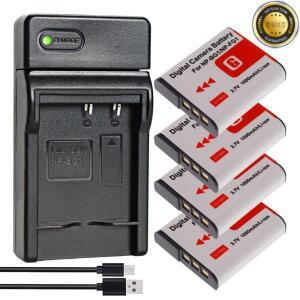 소니 사이버샷 DSC-W290 W300 H70 H9 H3 H55 T100 슬림 충전기용 NP-BG1 NP 배터리